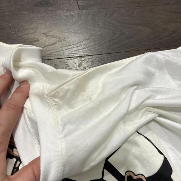 White Graphic Tee with Fashion Print - Picture 7 of 8